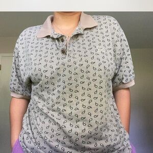 Givenchy Gray Patterned polo